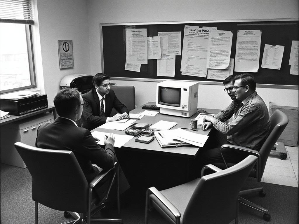 Reunión de trabajo del equipo corporativo